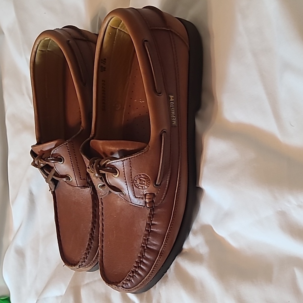 Mephisto Spinnaker Leather Brown  Boat Shoes Men's 12.5 - Picture 2 of 8